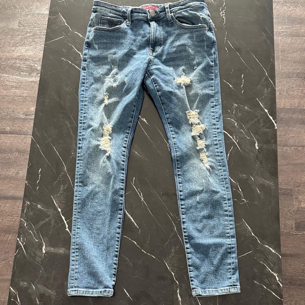 GUESS Men’s Lincoln Slim Fit Jeans - Medium Wash - Size 32